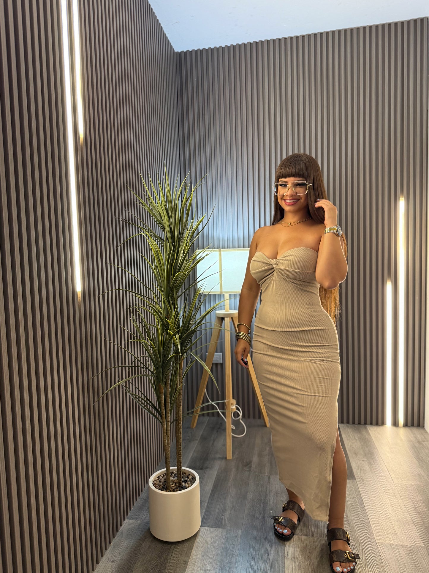 Twist basic dress