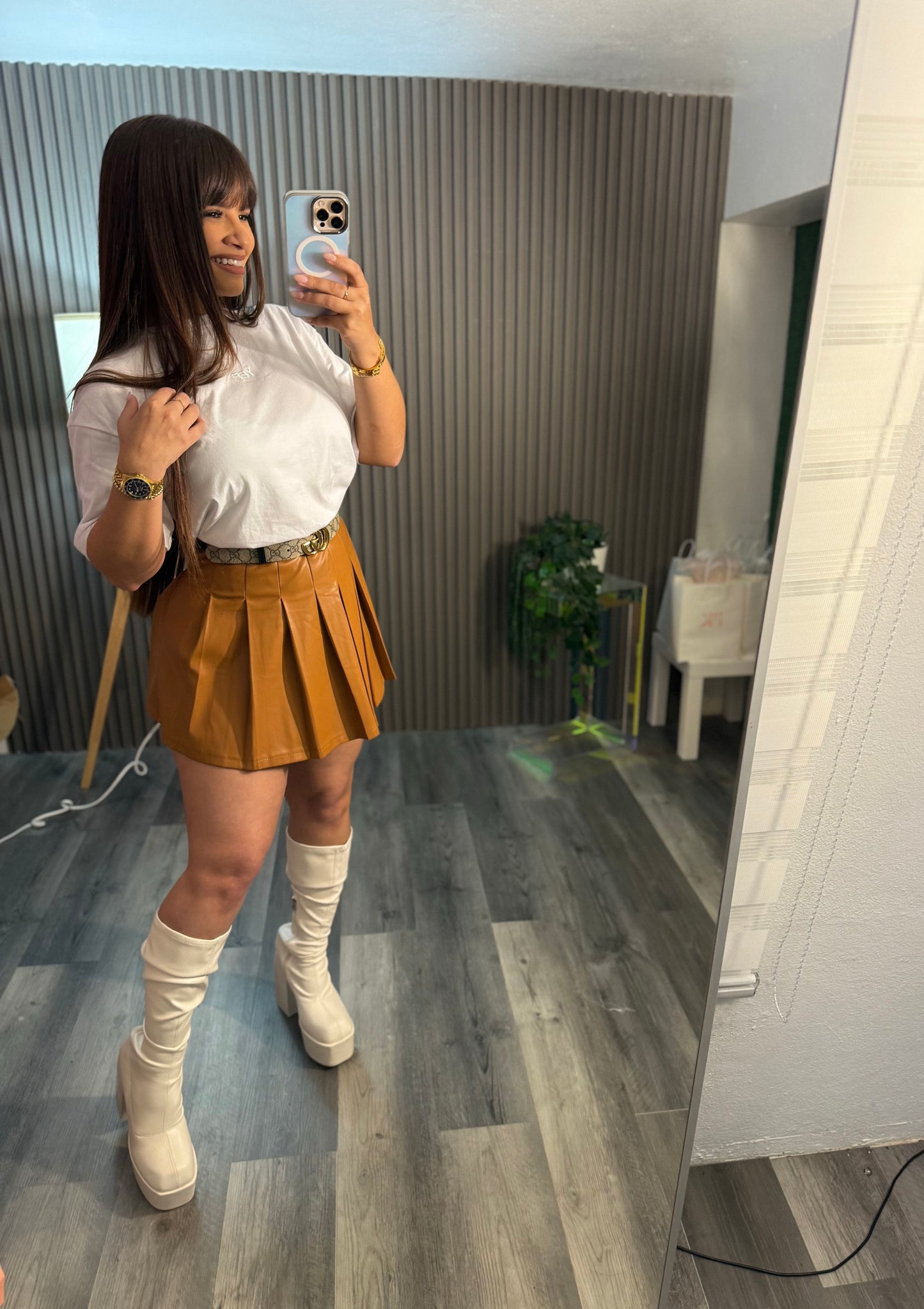 Cognac Skirt