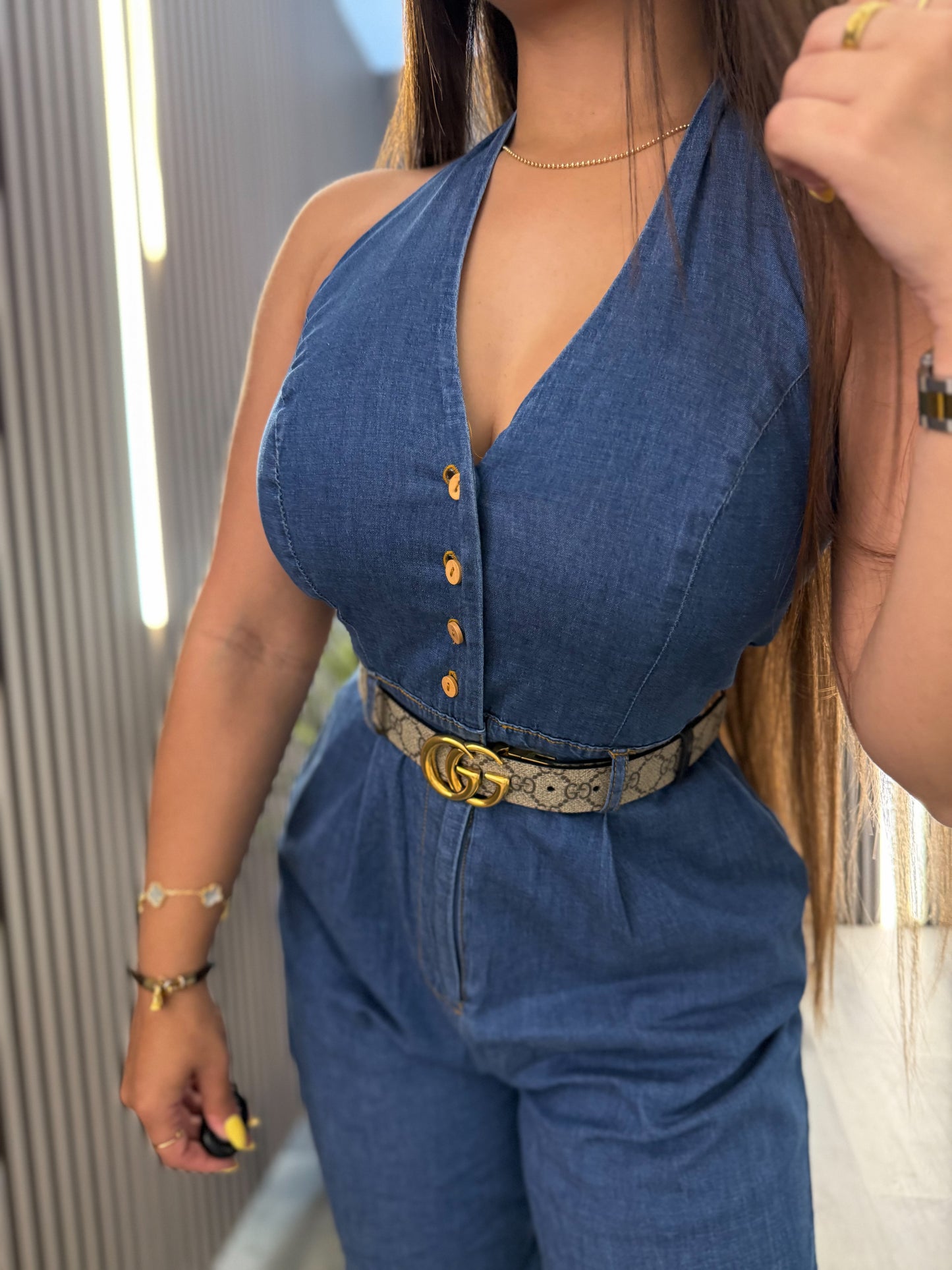 Coastal Denim Jumpsuit