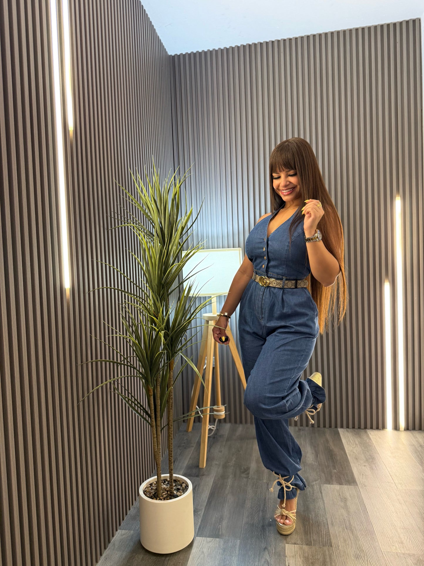 Coastal Denim Jumpsuit