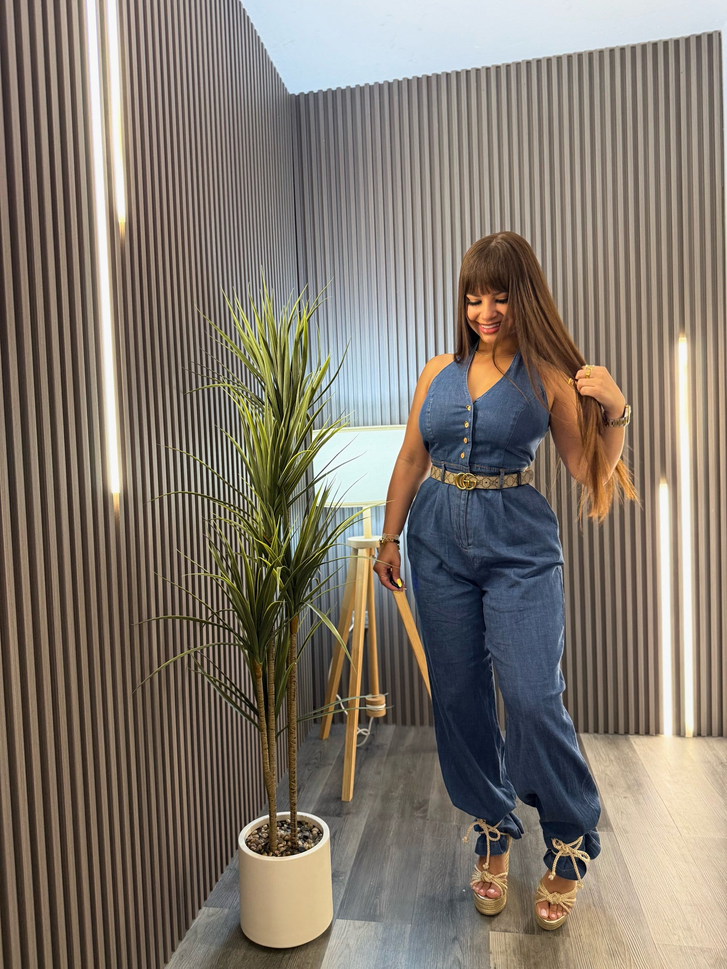 Coastal Denim Jumpsuit