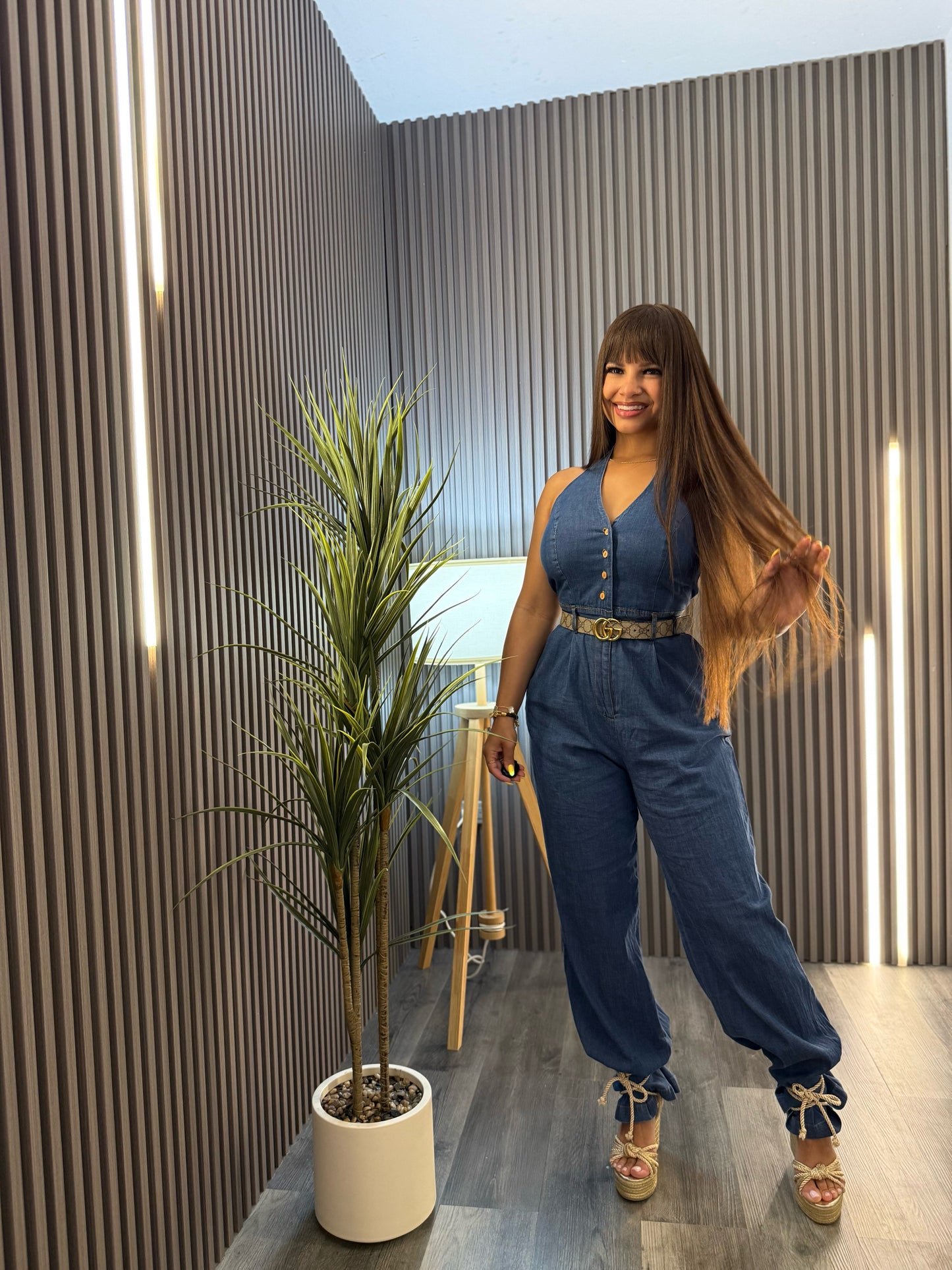 Coastal Denim Jumpsuit