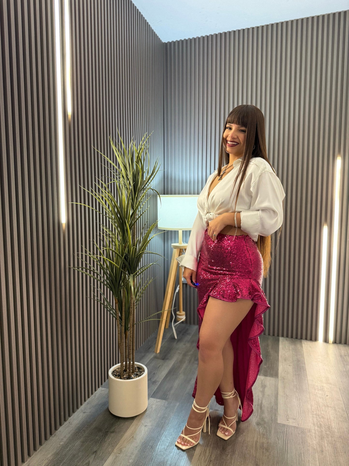 Glitter Ruffle Skirt