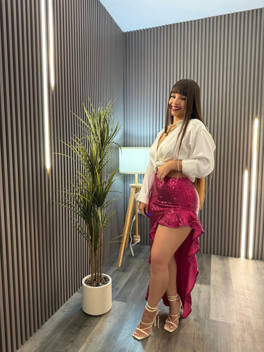 Glitter Ruffle Skirt